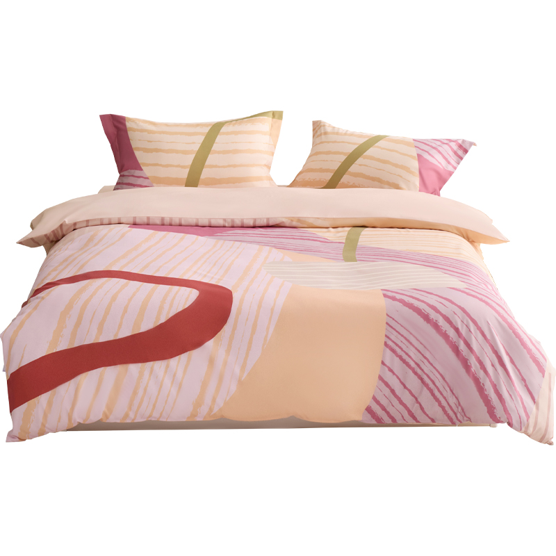 唯我可循环纤维A类抗菌床上磨毛四件套【芳径四件套】 1.5-1.8米床【被套200*230cm】  