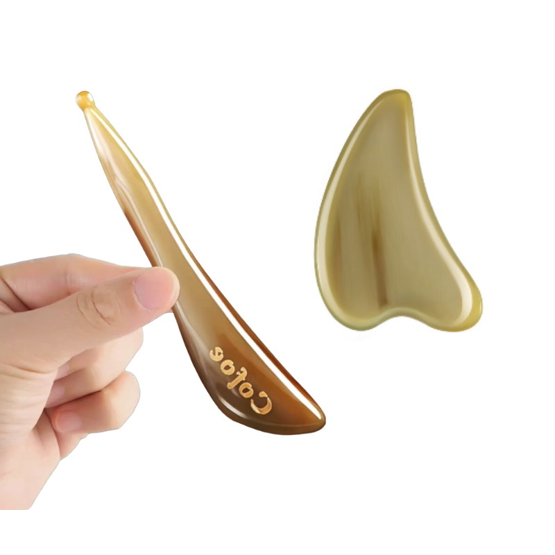 可孚刮痧板套装	白水牛角5mm+拨筋棒*1套 奶茶杏