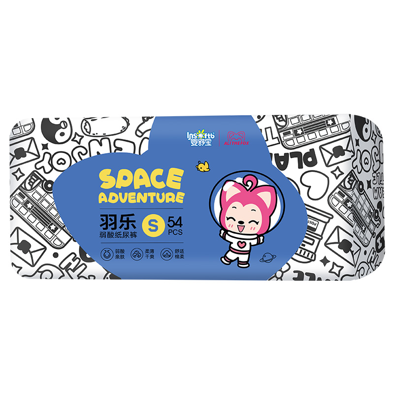 婴舒宝 羽乐弱酸环腰裤单包54片DK33-S54C（单位：提） 单色
