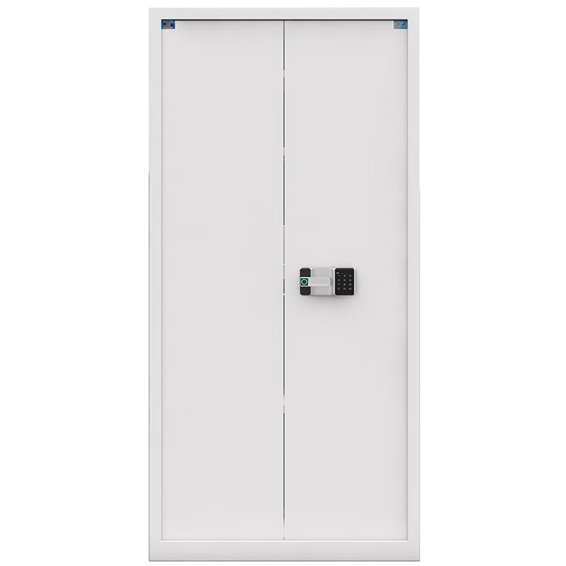 虎牌指纹密码锁保密柜加厚钢板 大型分体双节钢制办公文件柜 无需钥匙 单位：台 灰色