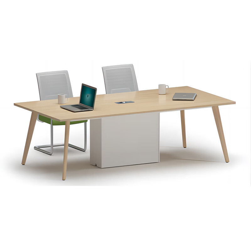 荣美盛会议桌简约现代办公室家具长桌工作台小型办公长桌张 2400*1200*750