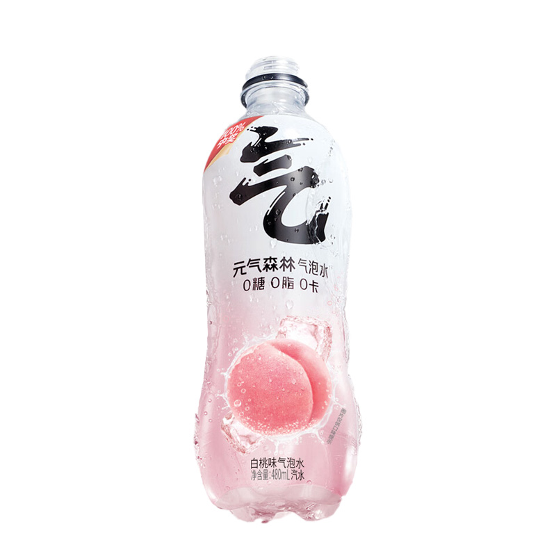 元气森林白桃味苏打气泡水480ml*15瓶 白色 480ml*15瓶