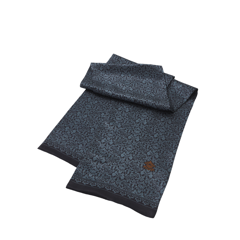 恒源祥男士商务双层真丝长巾HYX003SJ（单位：条）150*22cm 青粲