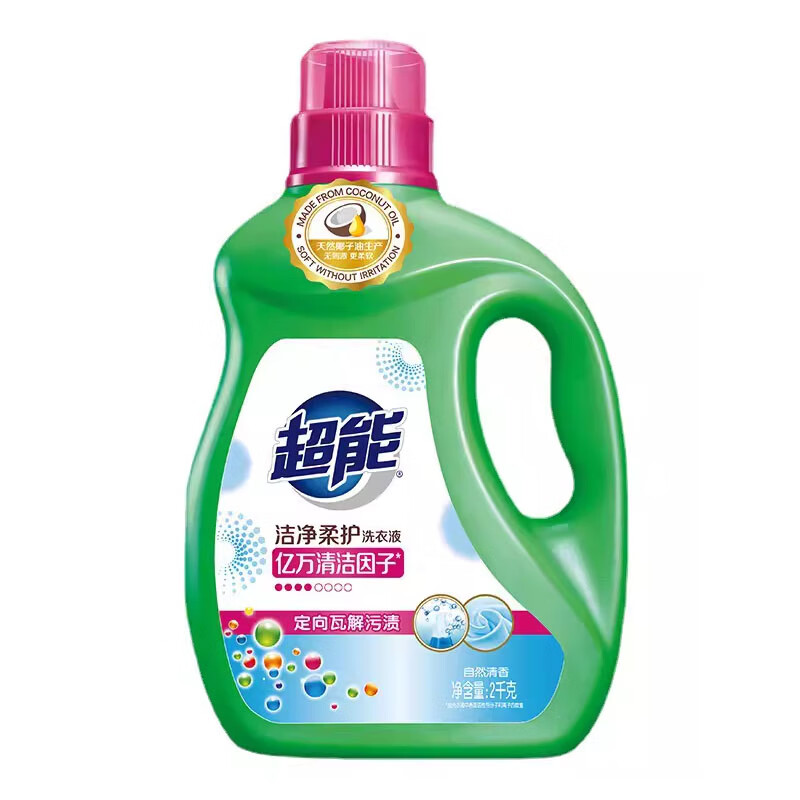 超能洁净柔护洗衣液2kg（单位：瓶） 绮境森林