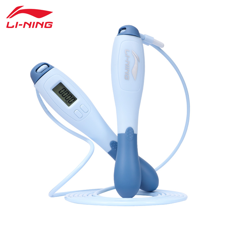 李宁电子计数跳绳AQET007-1绳长280cm(单位：个） 尼加拉蓝
