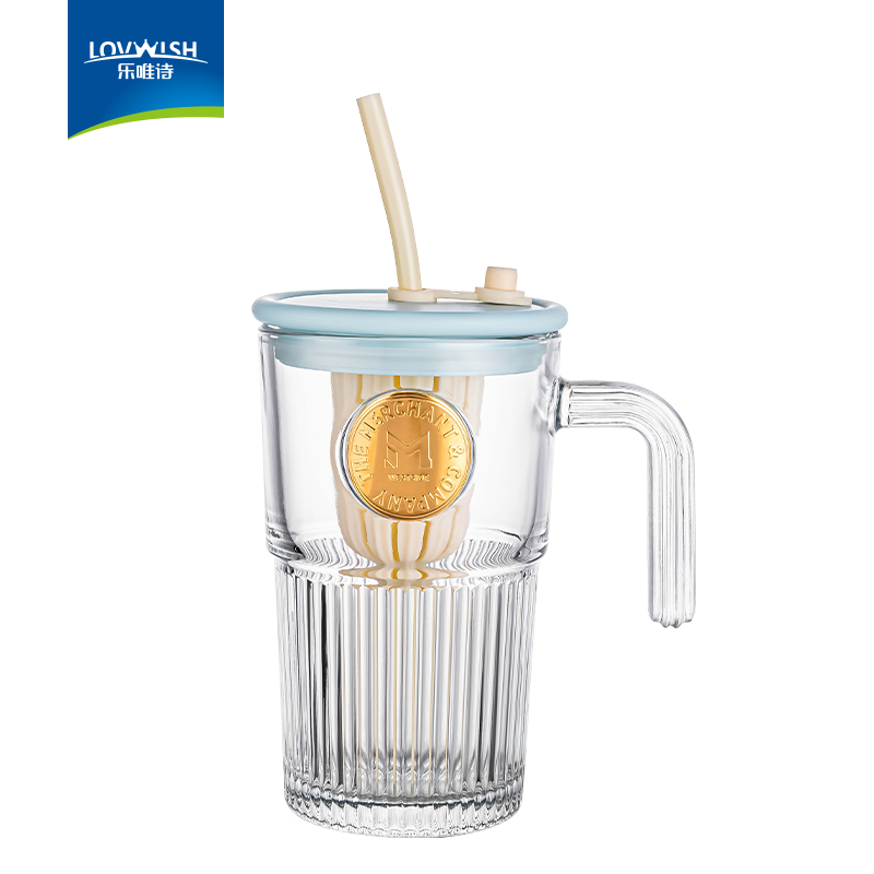 乐唯诗乐美花茶杯530ml（单位：个） 天蓝色