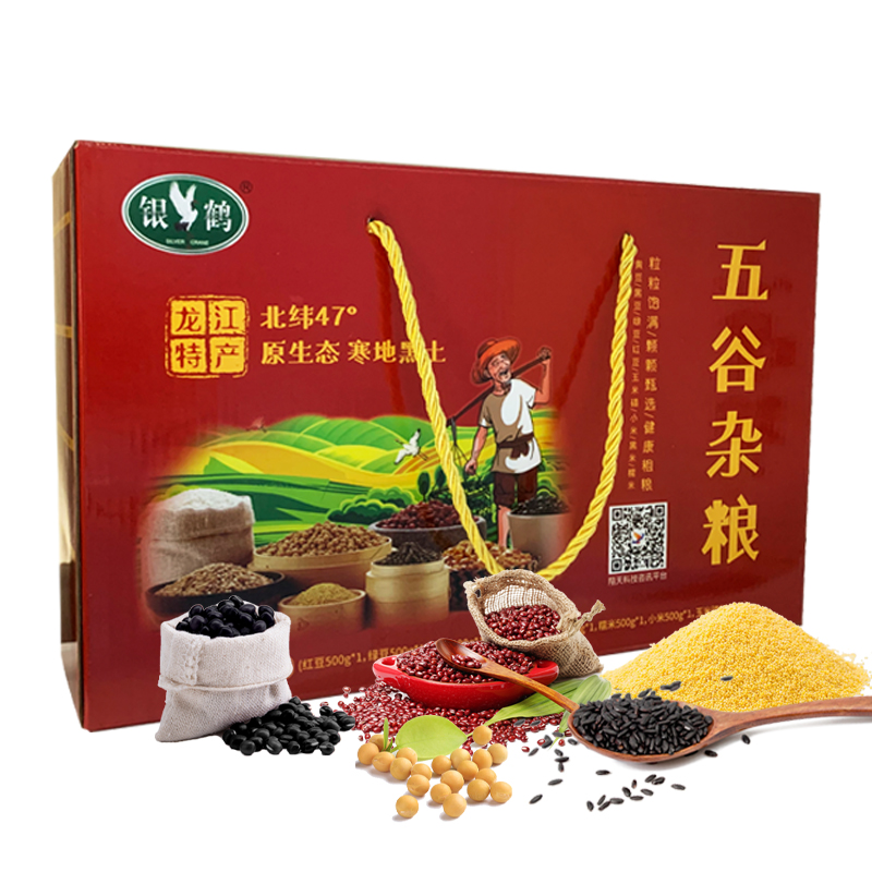 银鹤东北特产五谷杂粮礼盒3.8kg（单位：盒）  