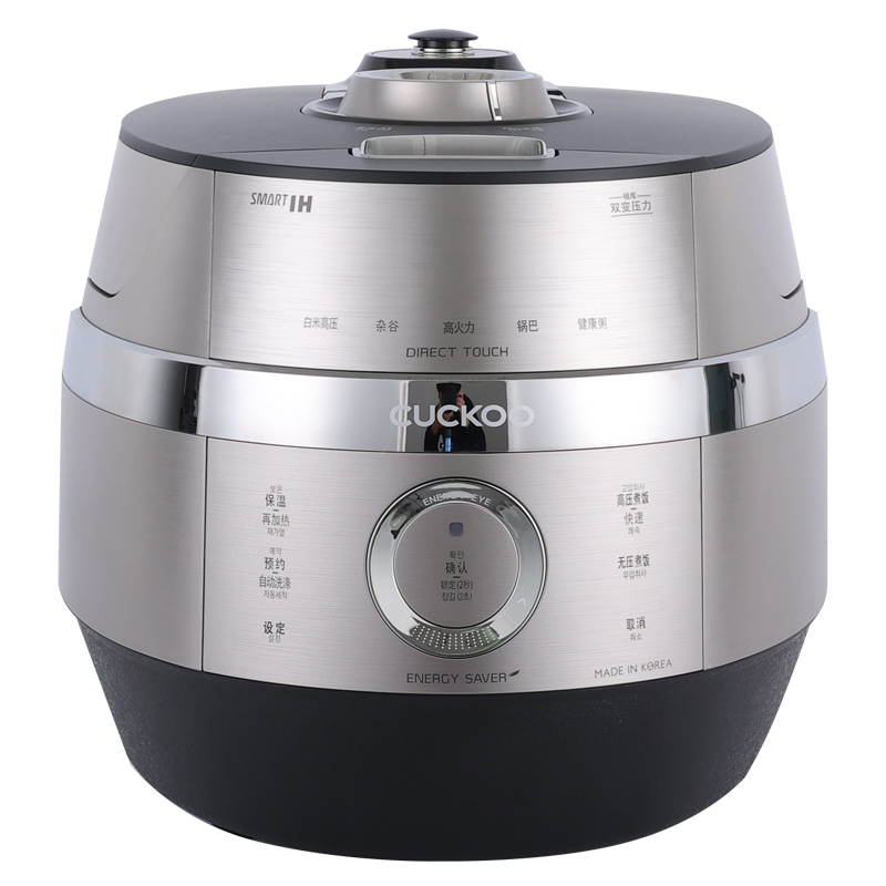 CUCKOO福库CRP-JHTS1011FS韩国原装进口IH真高压双变压力电饭煲（单位：台） 银色