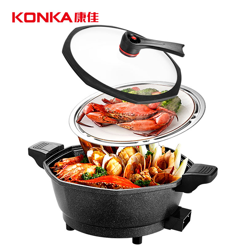 康佳（KONKA）6L电火锅  KZG-W08M02 （单位:台） 黑色