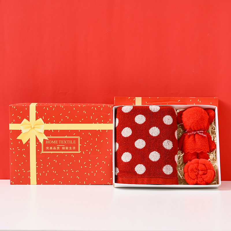 UOMI纯棉1毛巾精梳绒2方巾组合套装--小确幸-1 混色