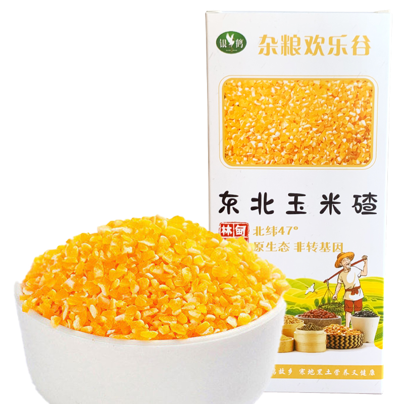 银鹤东北杂粮黄金玉米碴500g（单位：盒）  