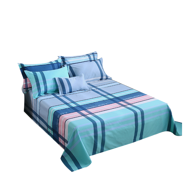 艾逸瑶选普林斯顿床单枕套三件套JF-24115（单位：套） 蓝色