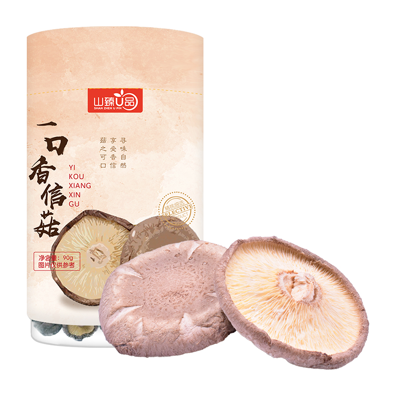 山臻U品 一口香信菇90g /罐
