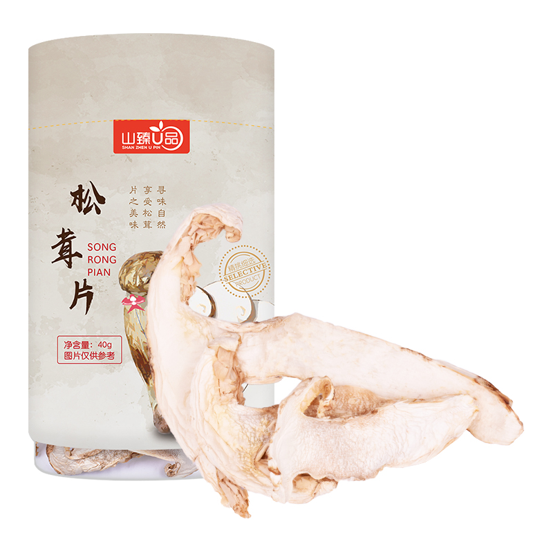 山臻U品 松茸片40g /罐