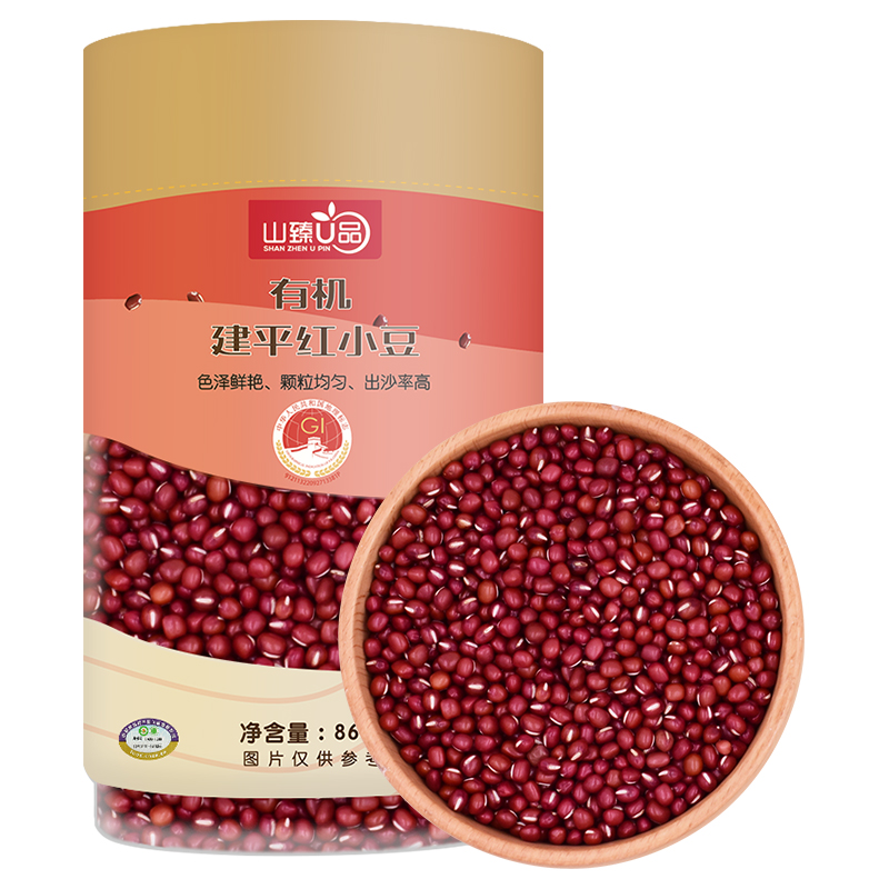 山臻U品有机红小豆860g /罐