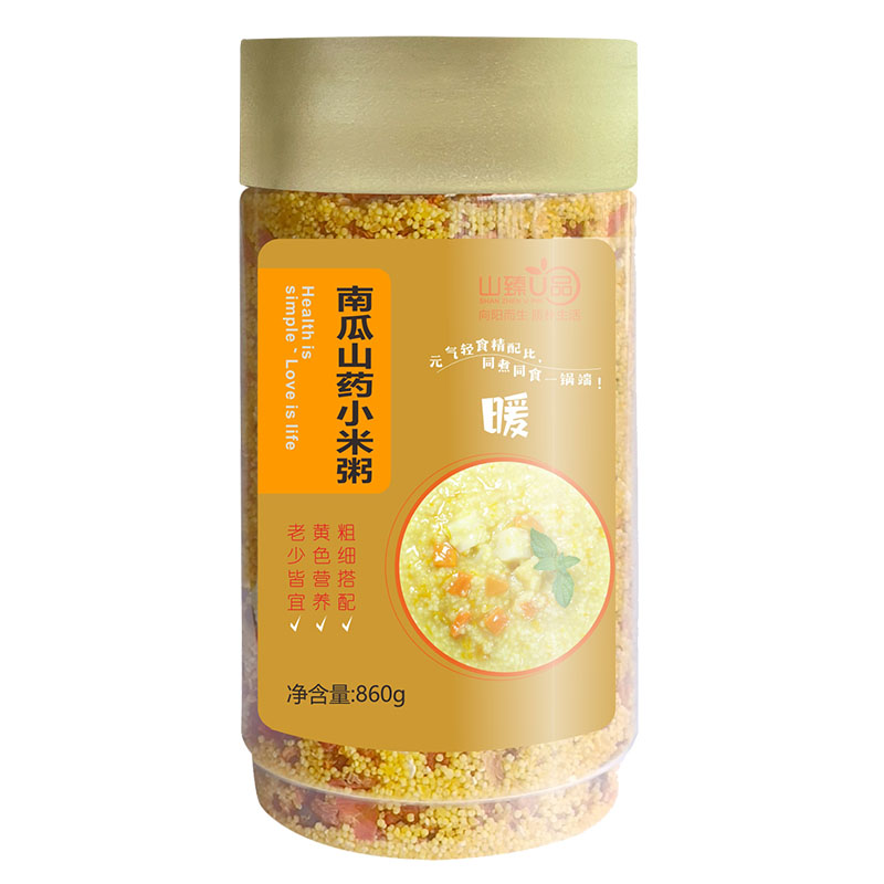 山臻U品南瓜山药小米粥860g杂粮 /罐