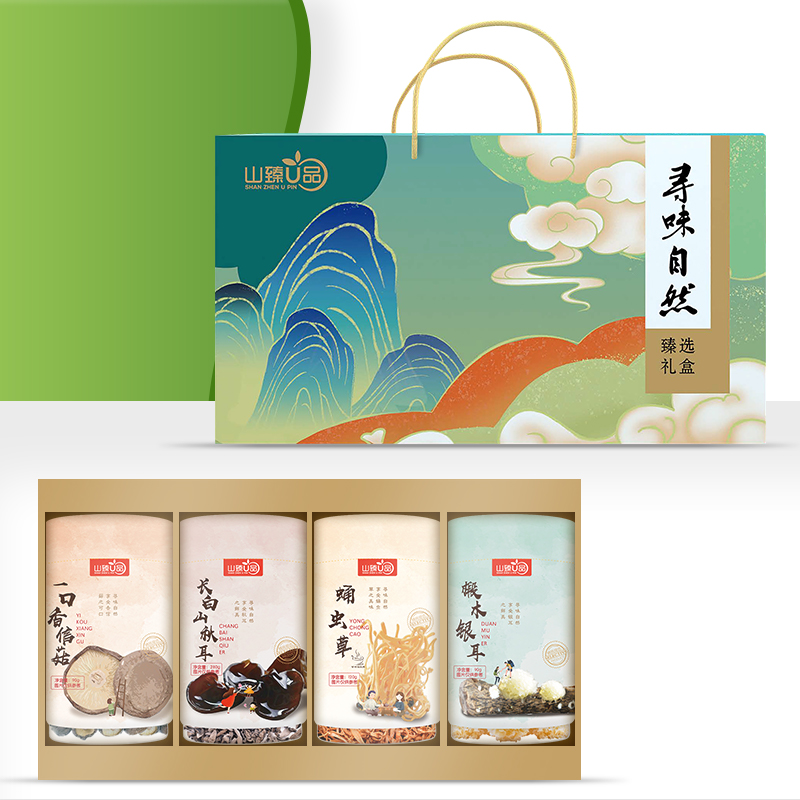 山臻U品寻味自然悦享臻菌礼盒580g食品礼盒 /盒