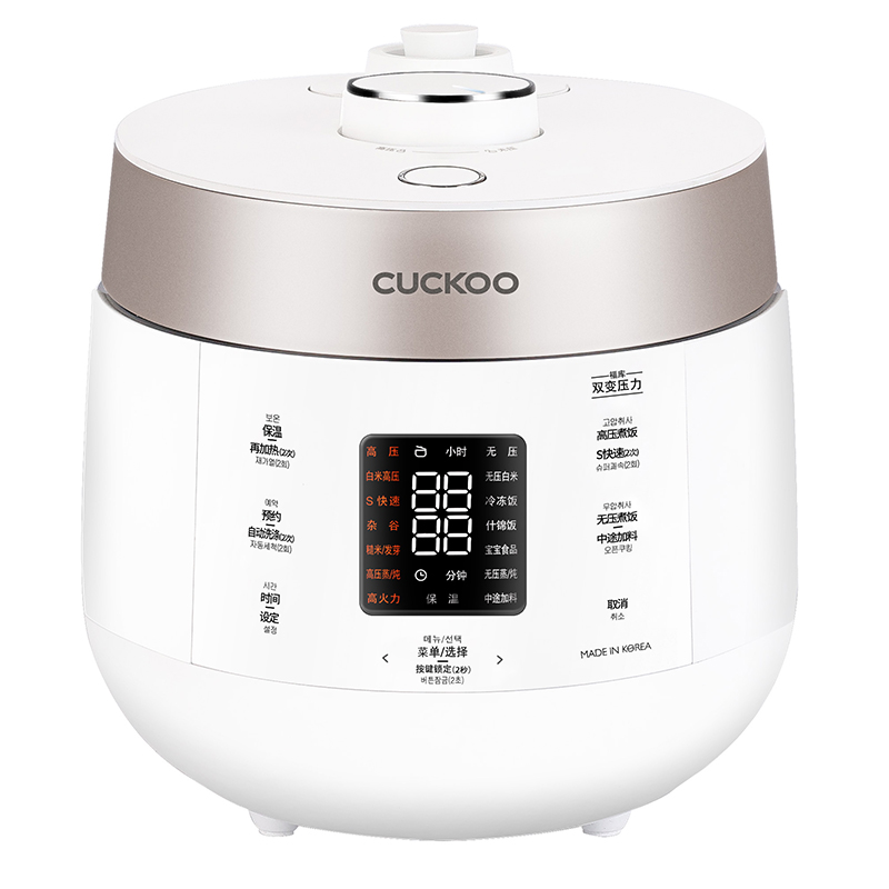 CUCKOO福库CRP-ST0611FW韩国原装进口智预约能双压不粘内胆电饭煲（单位：台） 白色