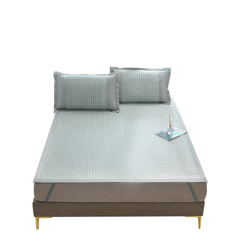 生活元素千鸟格冰丝席三件套SY-237A（单位：套） 珍珠灰 1.8米床