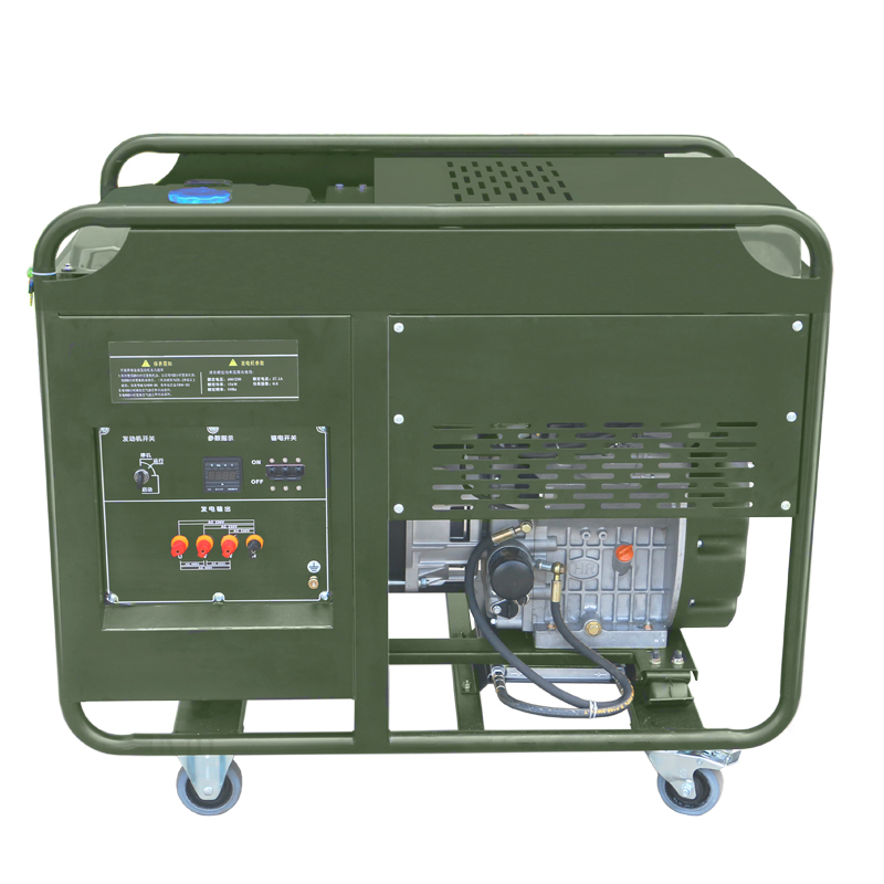 东明 DONMIN 三相小型15千瓦柴油发电机组DMD18000LE/3-BD台 军绿色