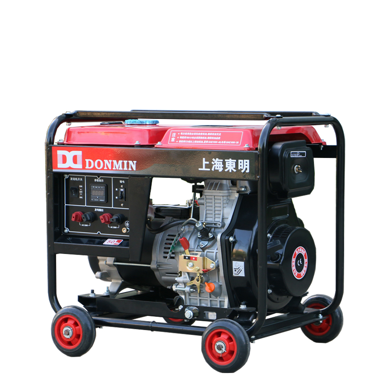 DONMIN东明 单相8KW移动便携式户外施工应急备用配套发电机DMD10000LE-1台 黑色