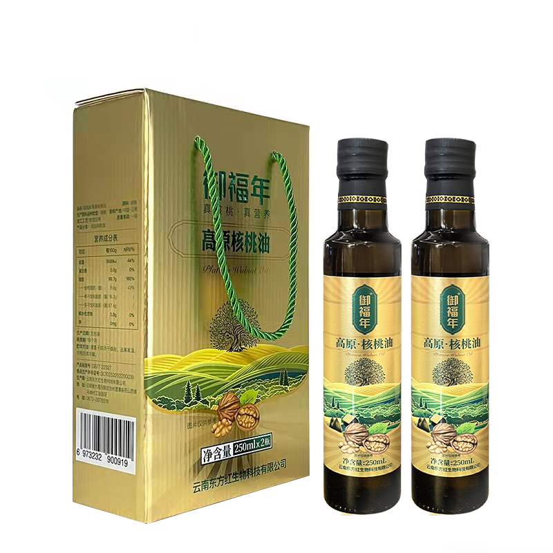 御福年 高原 核桃油 250ml*2 黄色（单位：盒）