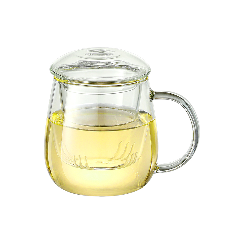 物生物(RELEA)小蘑菇玻璃三件杯 JV010092 单位:个 小号320ML透明无图案