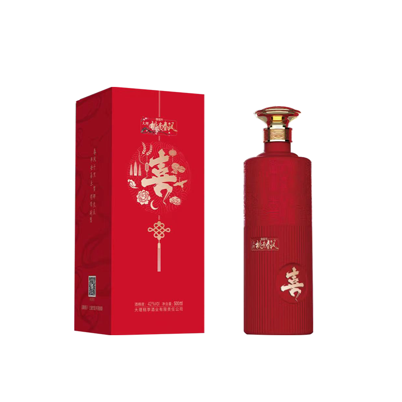 御福年桃李春风&middot;喜酒500ml（单位：瓶） 红色