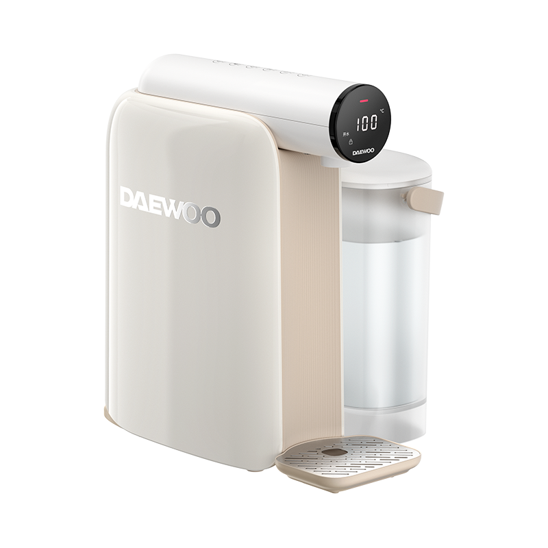 大宇（DAEWOO）即热式饮水机家用台式小型净水直饮机DP08（单位：台） 奶糖白