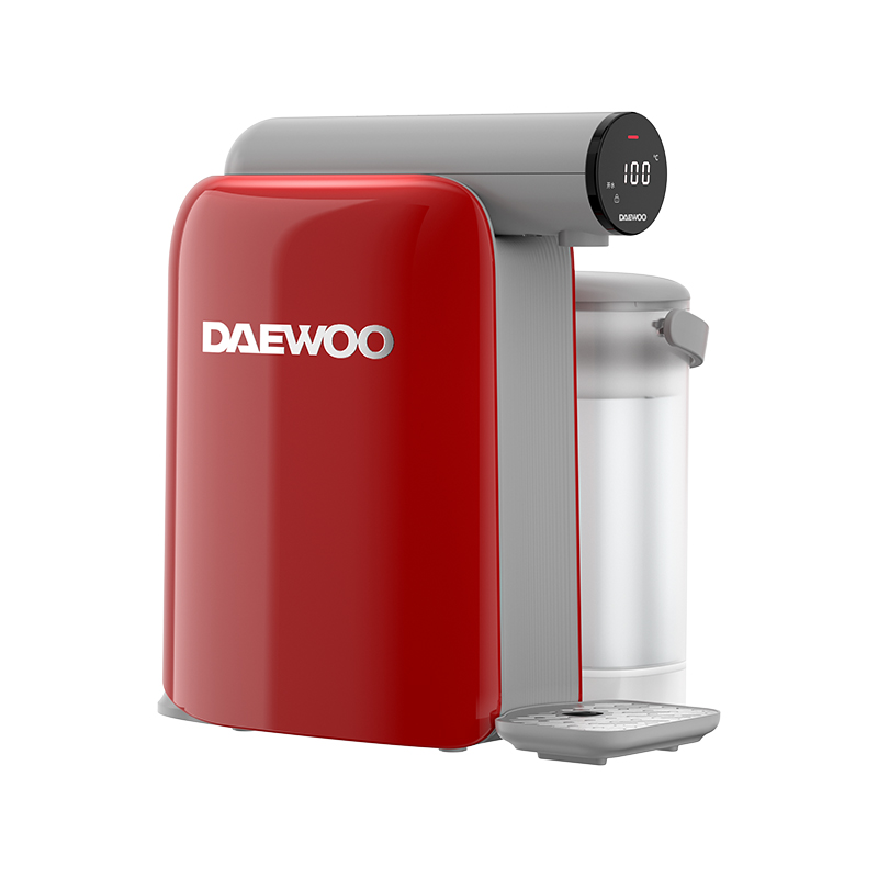 大宇（DAEWOO）即热式饮水机家用台式小型净水直饮机DP08（单位：台） 复古红