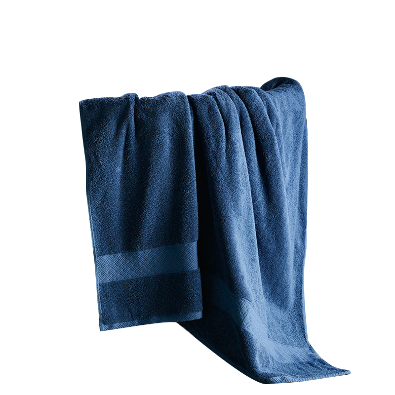 康尔馨希尔顿巴斯克维单条浴巾礼盒款150*100cm（单位：盒） 蓝色