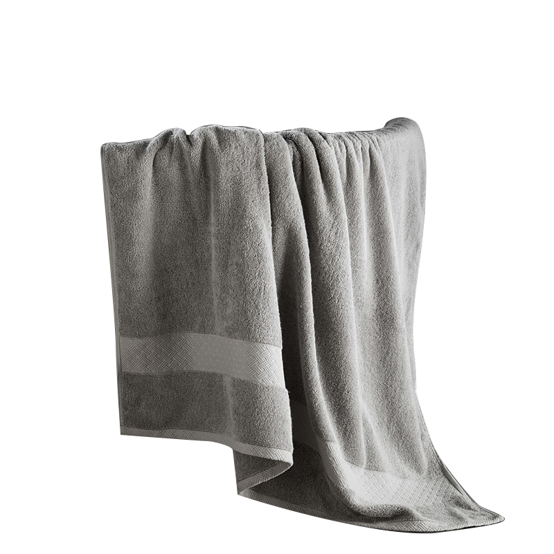 康尔馨希尔顿巴斯克维单条浴巾礼盒款150*100cm（单位：盒） 灰色
