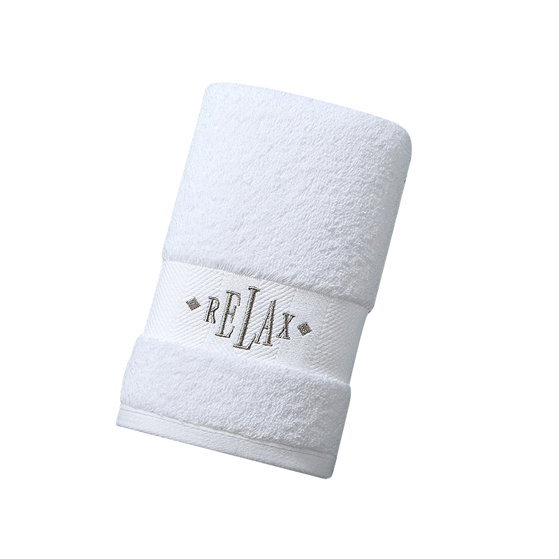 康尔馨希尔顿布莱恩单条面巾75*40*200g袋装（单位：条） 白色