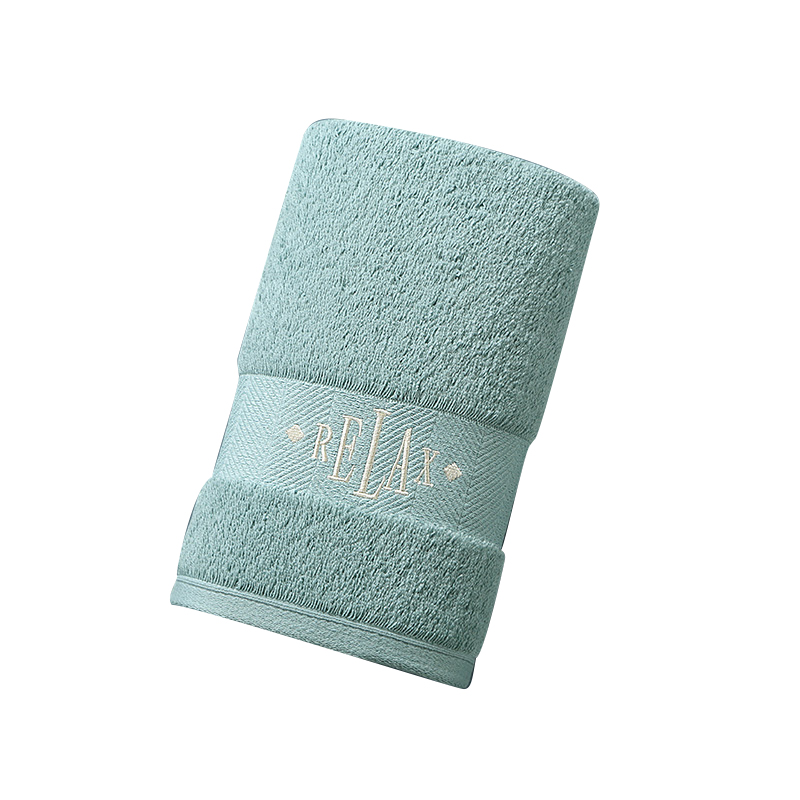 康尔馨希尔顿布莱恩单条面巾75*40*200g袋装（单位：条） 绿色