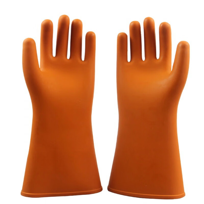 盛安绝缘手套带电作业高压电工电力安全 25kv手型（单位：双） 橙色