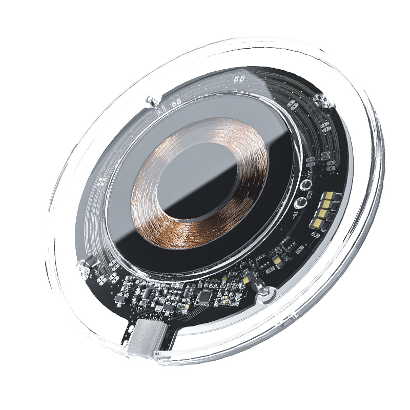 MiNEJONi无线快充充电器V006（单位：个） 透明黑