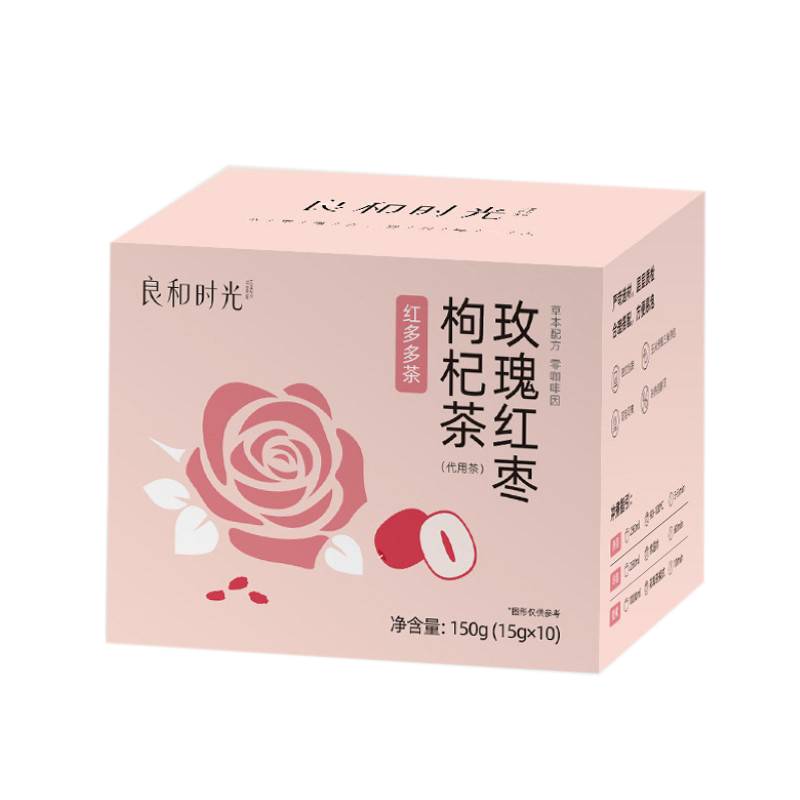 良和时光玫瑰红枣枸杞茶150g(15g*10袋)花草茶 /盒