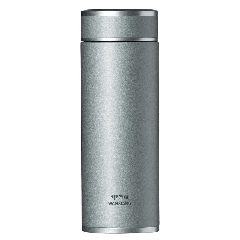 万象（WANXIANG）保温杯轻奢礼盒装H97L时尚居家泡茶杯500ML （单位：个） 烟蓝色