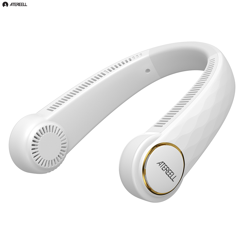 爱特瑞耳（ATEREELL）T15静音挂脖风扇360g(单位：台） 白色