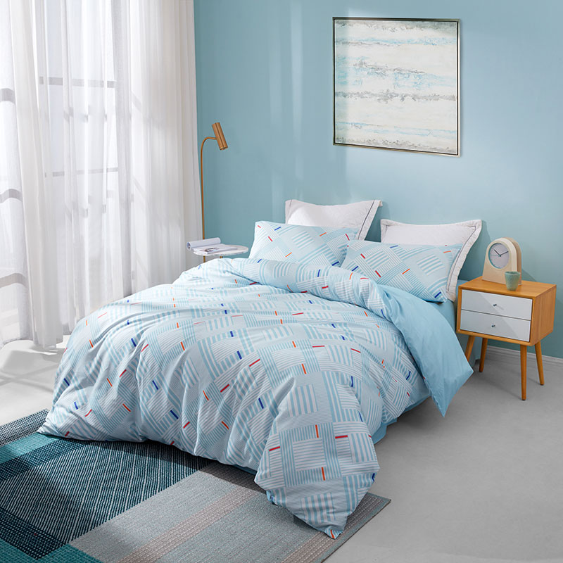 罗莱 哥本哈根全棉四件套 200*230cmTGAD125-42（单位：套） 婴儿蓝