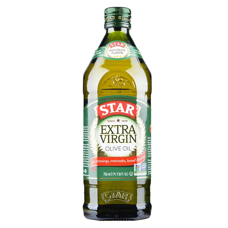 星牌特级初榨橄榄油750ml 瓶 橄榄绿