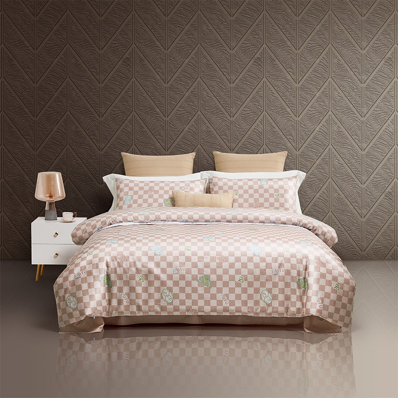 LOVO  LV设计师联名合作款  四件套200x230(cm) 逐梦时光LT-T006（床） 粉色