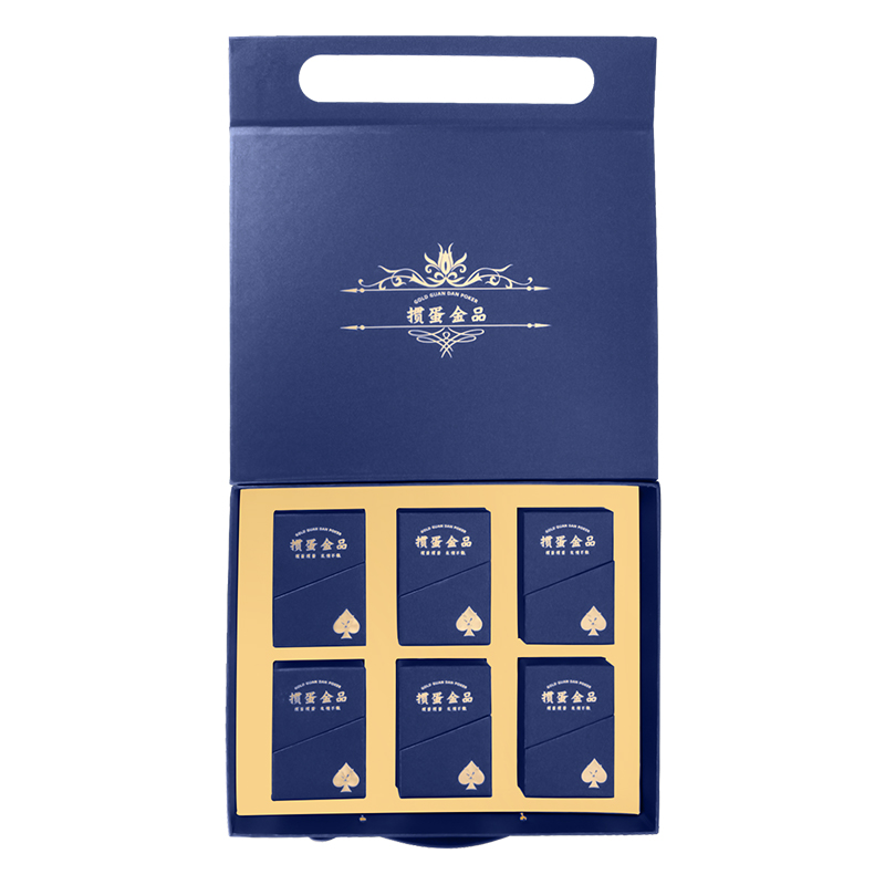 妙记掼蛋专用扑克牌新年送礼礼盒装PVC防水12副装蓝色金品MJ8399 单位：套 蓝色