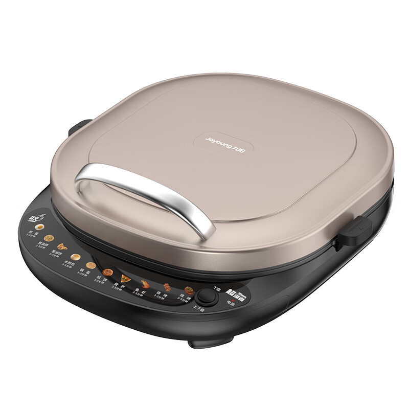 九阳（Joyoung）煎烤机34CM大尺寸2000W双圈发热电饼铛JK34-GK330（单位：台） 红茶拿铁+黑色