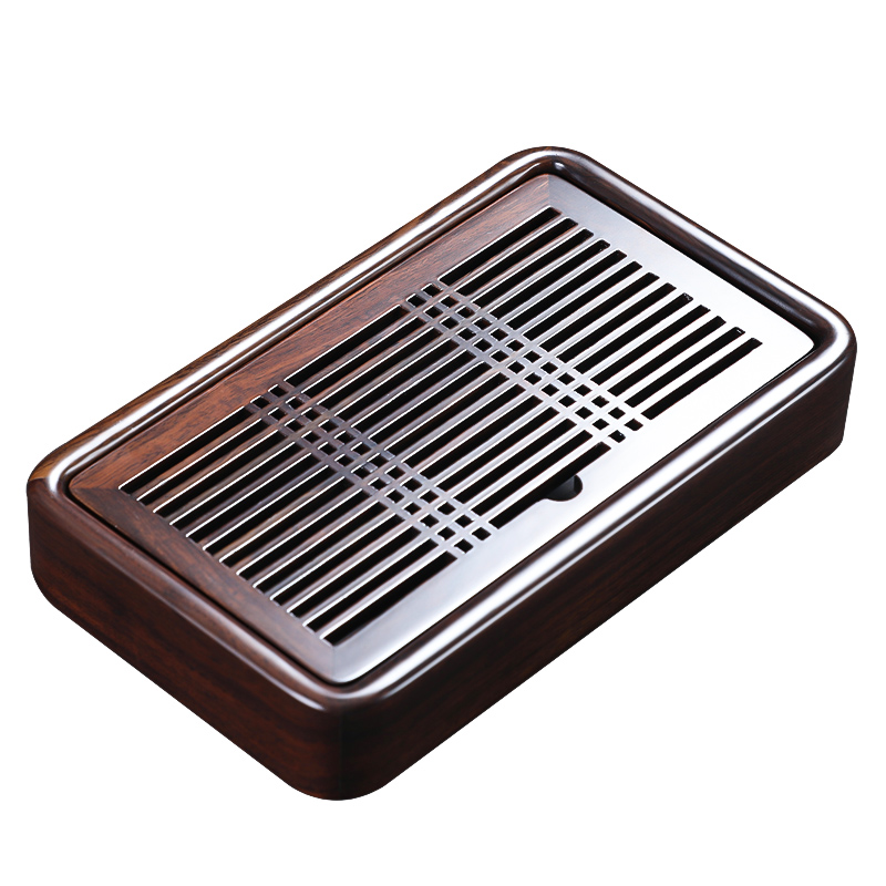 MULTIPOTENT元青YQ-ZCK-CPCT-202108-05茶盘榫卯全黑檀实木储水茶盘/套 棕色