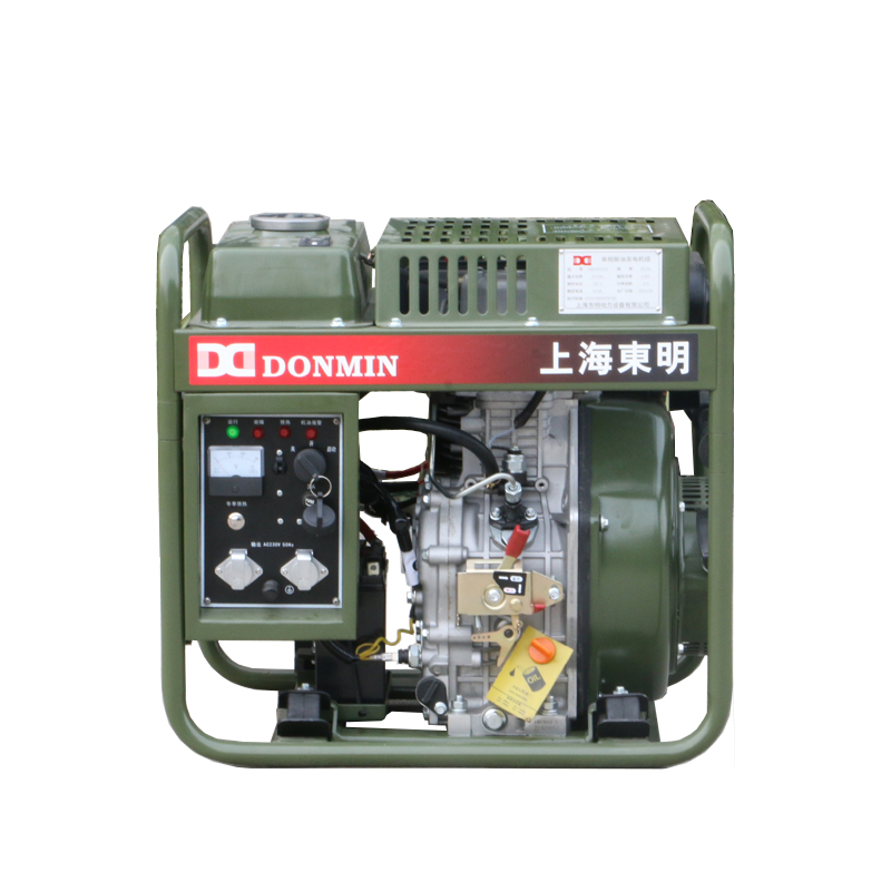 东明DONMIN3kw高原小型便携式柴油发电机 DMD3500LE-GY 台 军绿色
