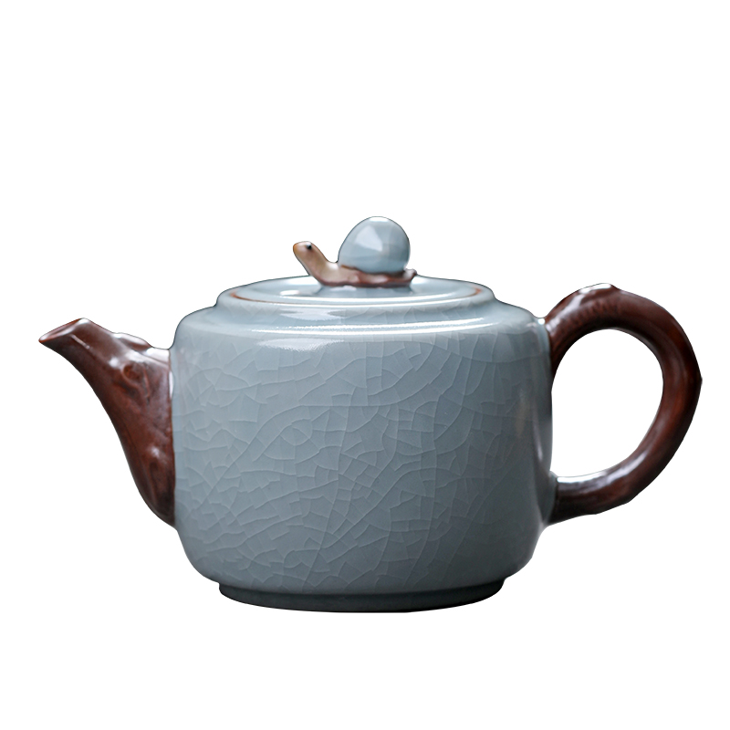 MULTIPOTENT元青 YQ-ZX-CH-202109-07茶壶汝窑开片可养永不言弃单壶/个 水蓝色