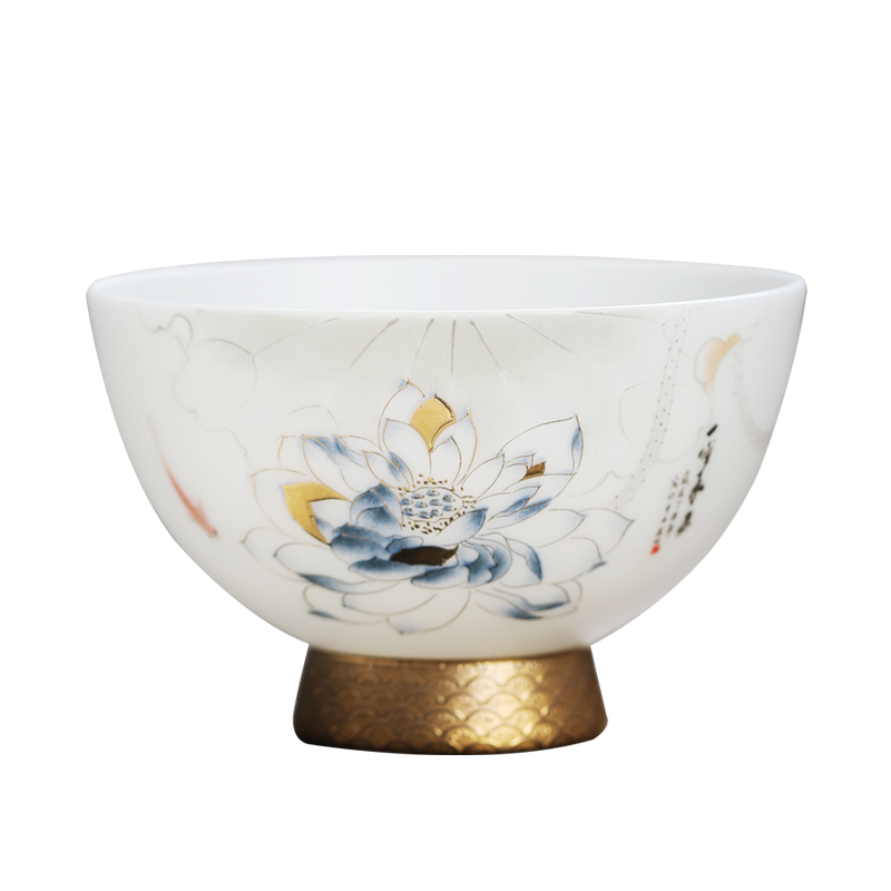 MULTIPOTENT元青YQ-RYTC-CB-202111-03茶杯黄旭东大师手工堆金妙色清欢/个 白色