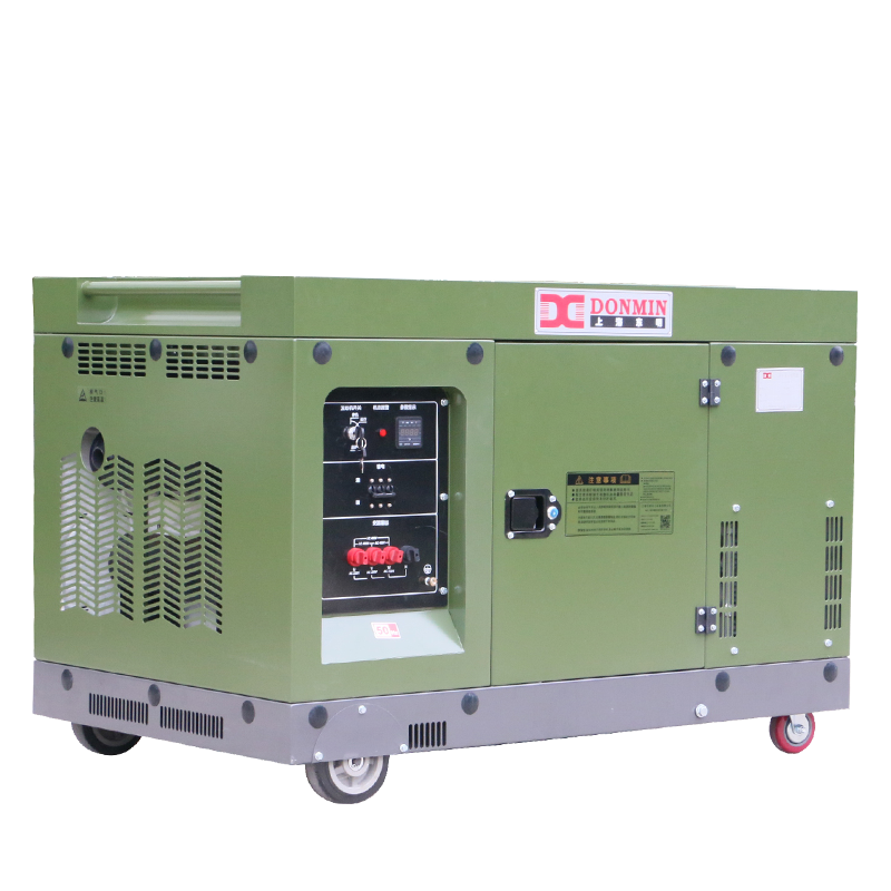 东明DONMIN 单相15kw低温启动低噪音小型柴油发电机 SD18000DW-BD 台 军绿色