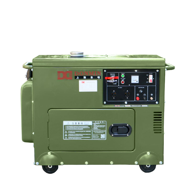 东明DONMIN 小型三相6kw户外应急备用便携式低噪音柴油发电机 SD7500/3-BD 台 军绿色